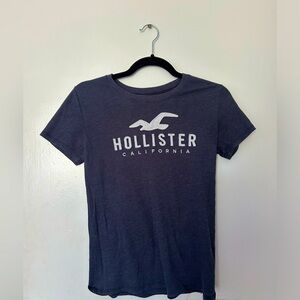 Hollister XS T-shirt navy blue